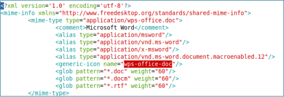 Linux上的文件類型與默認圖標