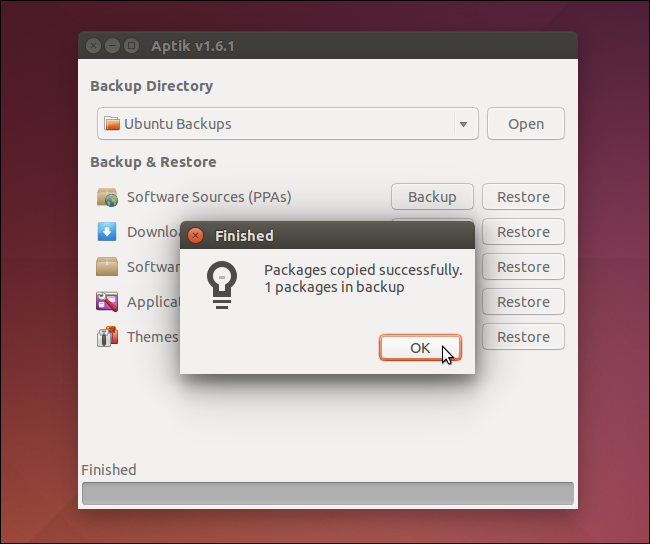 如何使用Aptik來備份和恢復 Ubuntu/Ubuntu Kylin 中的Apps和PPAs 
